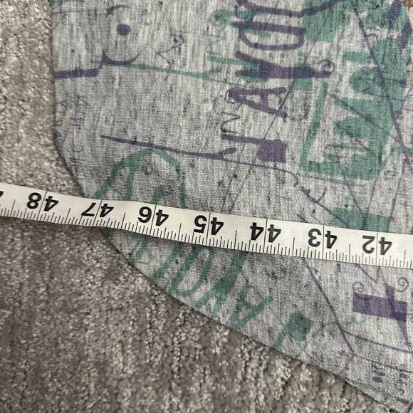 Iroah Dress Womens XS Gray Cityscape Graphic T Shirt Midi Pockets Art Print USA - Picture 12 of 13